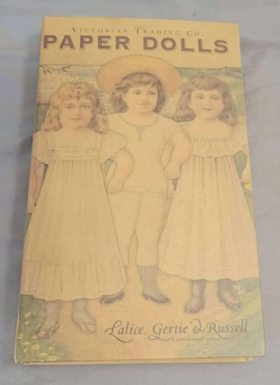 Victoria Trading CO Lalice, Gertie, and Russel Paper Dolls Opened
